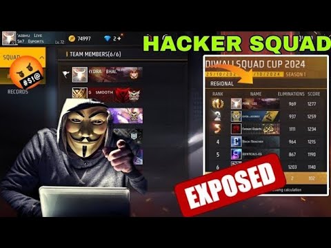 TOP 1 DIWALI CUP TOURNAMENT HACKER SQUAD EXPOSED || PAPA LOG TEAM HACKER EXPOSED