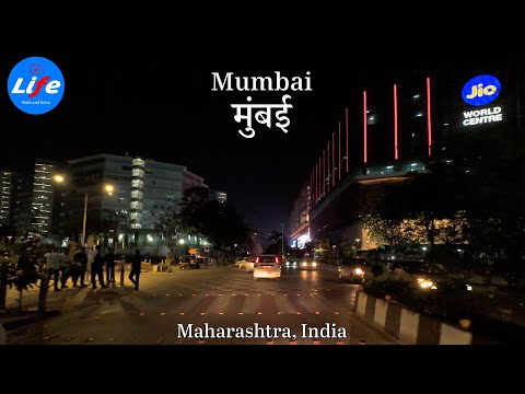 Driving Mumbai City - Bandra-Kurla Complex 4K HDR - Night Drive