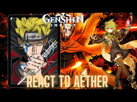 Genshin impact react to Aether as boruto uzumaki | naruto shippuden | Gacha life 2 Sasuke