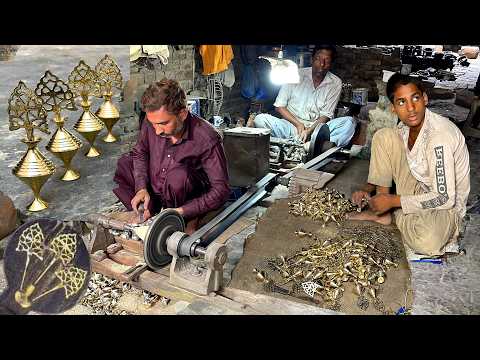 Wonderful Brass Jewelry Project: Antique Surma Dani Making Process | Metal Eye Liner Box