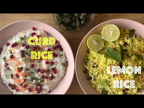 Lemon Rice and Curd Rice | Simple and Delicious | Hindi Voiceover