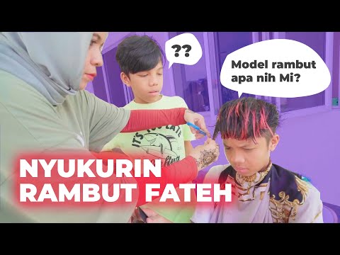 Mencukur Rambut Anak Di Rumah Aja ** FATEH BOTAK**