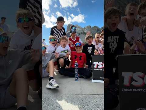 Bottle flipping at Mt. Rushmore #trending #funny #viral #skill #mtrushmore