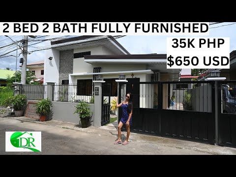 35K/$650 USD/ 2BEDROOM 2 BATH/ NEAR VALENCIA/DUMAGUETE/FULLY FURNISHED