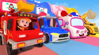 Wheels On The Bus | Jobs Song | RoyalCoco Nursery Rhymes & Kids Songs