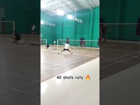 40shots rally🏸 🔥#badminton #yashrajfitnessmotivation#india #🇮🇳