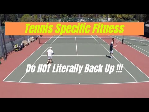 Tennis Specific Fitness.  Overhead.  Do NOT Literally Back Up.