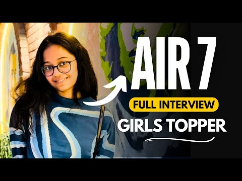 IIT JEE Tips from Girls Topper | AIR 7 🔥