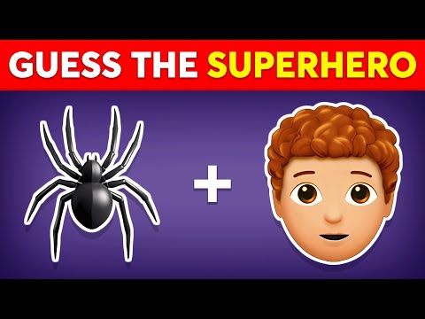 Guess the Superhero by Emoji 🦸‍♂️🦸 Marvel & DC Superheroes | Monkey Quiz