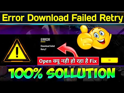 Error download failed retry problem free fire | free fire error download failed retry problem