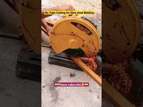 how to MS tube cutting ||for fibre shed welding||