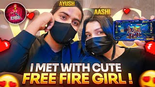 FINALLY Cute Free Fire Girl Se REAL LIFE Me Mil Gya 😍| I Met with cute free fire girl in real life