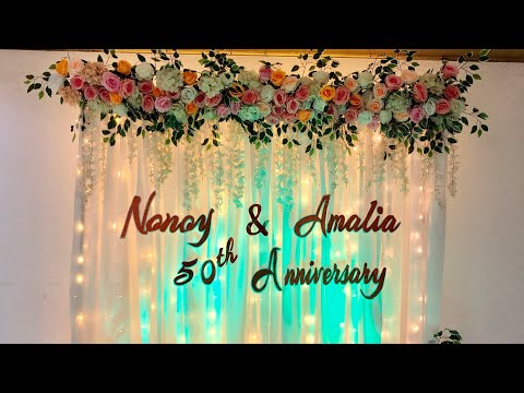 Celebrating 50’th Anniversary Wedding Decoration