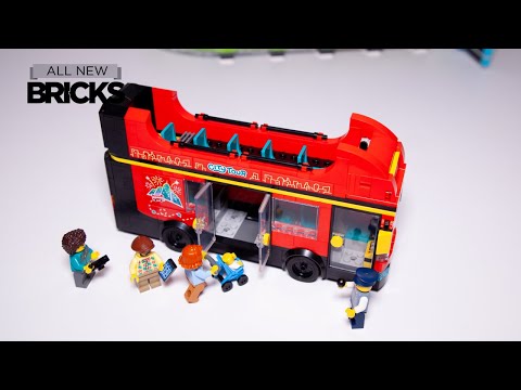 Lego City 60407 Red Double-Decker Sightseeing Bus Speed Build