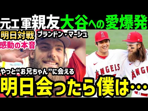 大谷翔平をお兄ちゃんと慕うブランドン・マーシュ選手、明日再会に感動の本音「ショウヘイとはあまり話さないつもりなんだ」【海外の反応/ドジャース/MLB】