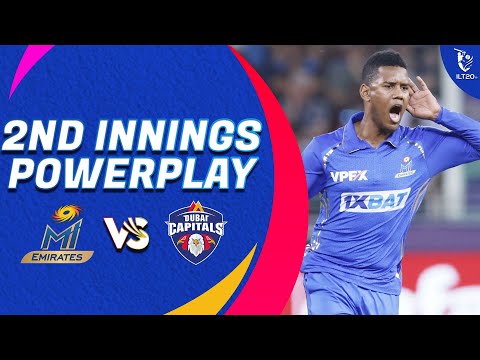 2nd Innings Powerplay | MI Emirates vs Dubai Capitals | Match 34 | Final | DP World ILT20