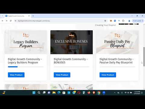 Legacy Builders Program - Quick Look At The Products And Digital Growth Community