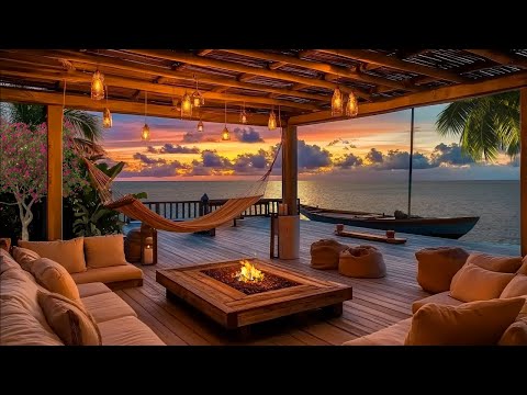 Watch the Sunset in a Beach Village 🌅🌊 Cozy Firepit, Calm Waves, and Peaceful Moments of Tranquility