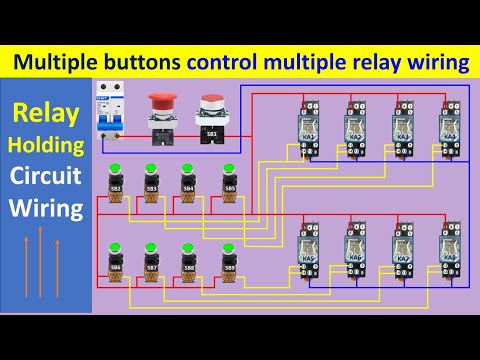 Relay Holding Circuit Wiring - Step-by-Step Control Panel Wiring diagram | @Electricalgenius