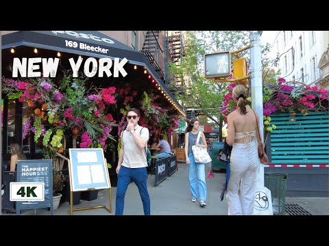 4K New York City - West Manhattan to Lower Manhattan - 8th Ave, SoHo, Broadway, Bleecker Street