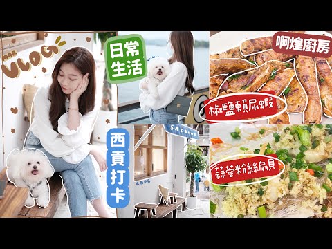 ☀️VLOG👨🏻‍🍳西貢日系+￼￼渡假風Cafe❤️放狗+買餸🦞+￼相機分享📸竟然不難煮的椒鹽賴尿蝦🦐+蒜蓉粉絲蒸扇貝🤪🧸Heyman Lam🧸