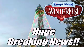 Breaking News For Kings Island Winterfest 2024!! Huge Event Expansion Confirmed