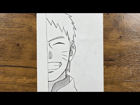 Easy Naruto drawing | how to draw adult Naruto uzumaki step-by-step