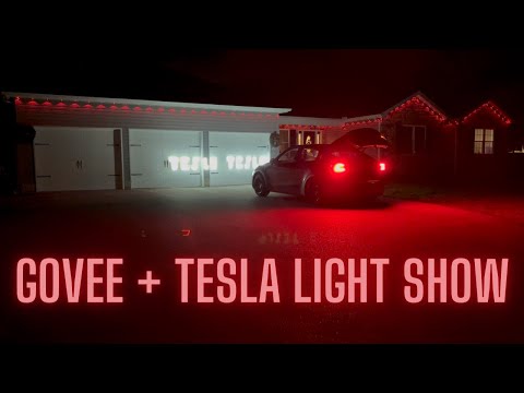 The Best Christmas Lights Combo Govee & Tesla (Auld Lang Syne)