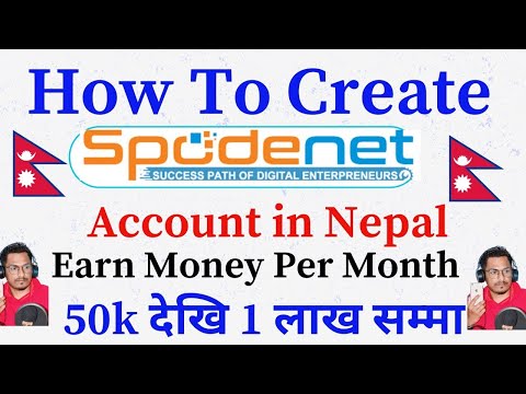 How To Create Spodenet Account in Nepal Earn Money Per Month 50k to 1 lakha | Spodenet Earn Nepal