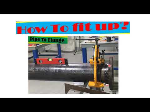 How to fit up pipe to weld neck flange