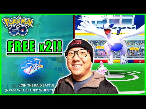 Free Raid Passes For Lugia Raid Hour in Pokemon GO