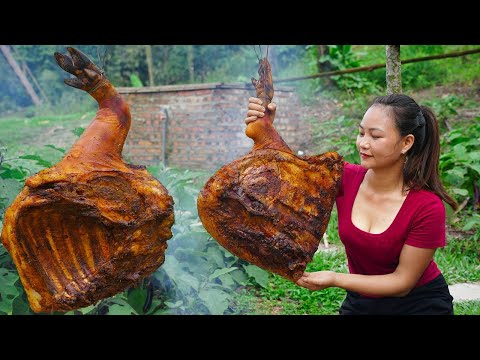 Process of making smoked Pork Thighs - START to FINISH | Hoang Huong