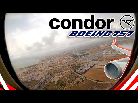 (4K 60FPS) Condor Airlines Boeing 757-300 Flight Mallorca - Düsseldorf (June 2024)