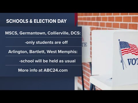 What schools will be closed during Election Day in the Mid-South?