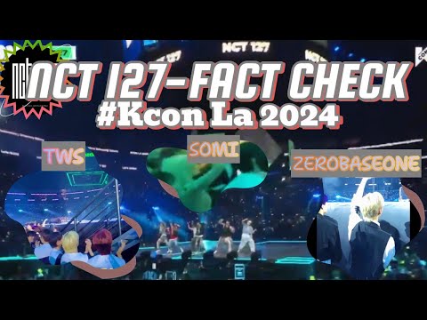 idols(ZEROBASEONE , SOMI ,TWS)  reaction to NCT 127's 'FACT CHECK' at KCON LA 2024