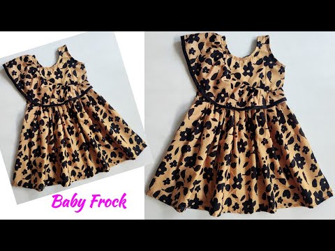 Designer Baby Frock Cutting and Stitching Very easy