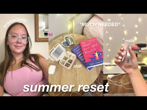 SUMMER RESET ~ post-vacation (cleaning, work, self care)