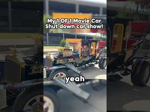 My 1 OF 1 Movie Car Shut Down A Car Show!