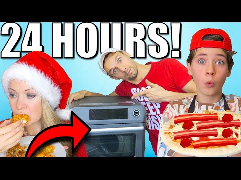 ONLY eating AIR FRIED FOODS for 24 HOURS challenge! 🌱 Air fryer recipe hacks! Vlogmas