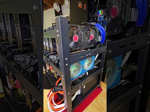 24 Hour Update! Fixed GPU Mining Rig #shorts #crypto #gpumining