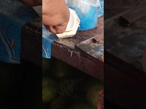 sariwang laman ng buko pH street food #satisfying #buko #streetfood #youtubeshorts @GatchieJr33