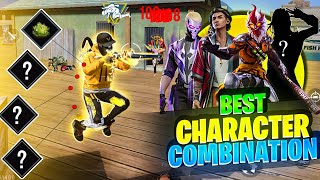 Top 3 Secret Best Character Combination 🤯 For Free Fire BR Ranked & CS Ranked FF Best Combination