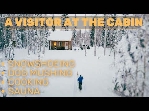 The "Almost" Perfect Cabin Weekend | Snowshoeing, Cooking, Skijoring, Snowmachines, Sauna, and PETS!