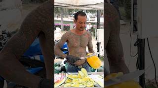 Amazing Tattoo Shirt! Gangster Fruit Cutting Skills