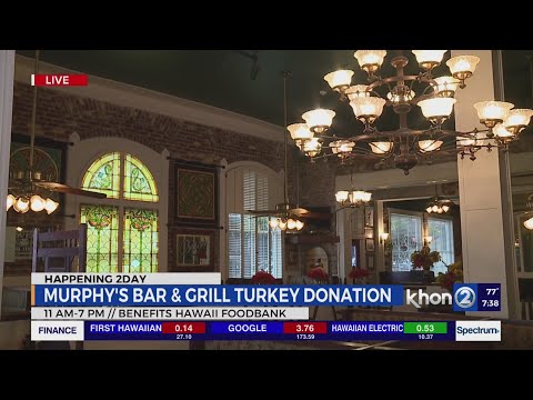 Murphy’s Bar & Grill marks 37th anniversary with ‘Turkey Drop’ for Hawaii Foodbank