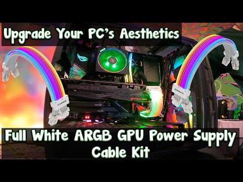 PSU Cables with ARGB Sync & Strimer Extension for a Sleek PC Build