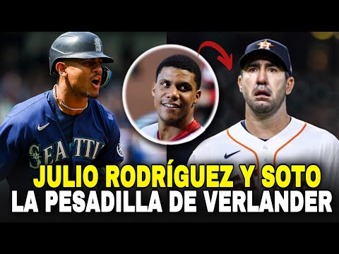 JULIO RODRÍGUEZ ACABÓ CON JUSTIN VERLANDER AL ESTILO JUAN SOTO, MARINERS VS ASTROS - MLB BASEBALL