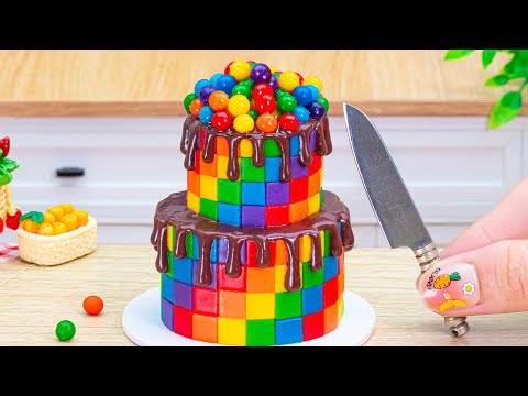 Best Rainbow Cake 💞Top 10 Miniature Amazing Rainbow Cake Recipes Decorating Ideas By Lotus Cakes