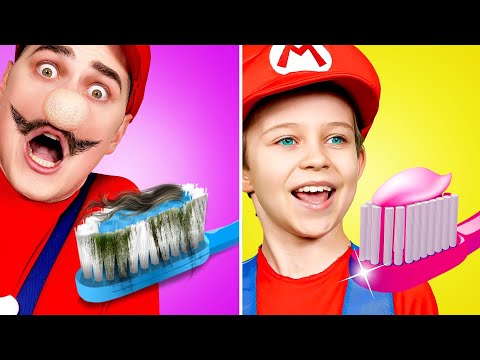 Awesome Super Mario Parenting Hacks! Creative Hacks And Gadgets by Gotcha! Viral