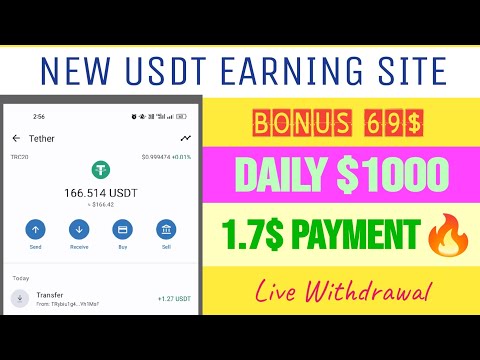 Latest usdt Earning Site | Usdt Income App | New free usdt Earning Site | Usdt Earning